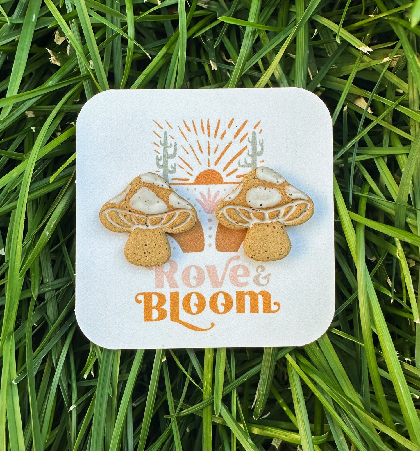 Mushroom earrings