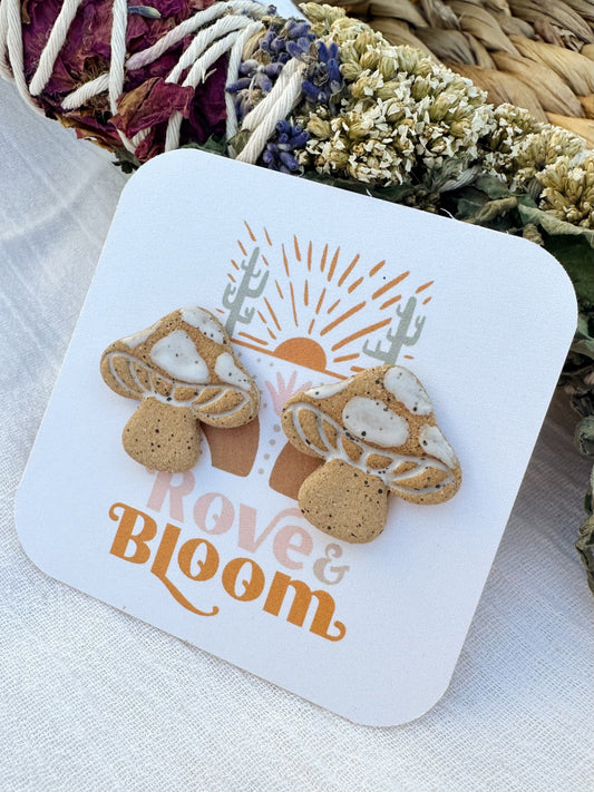 Mushroom earrings